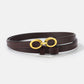 LuxeRing Belt - Elegante Leren Riem voor Dames