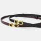 LuxeRing Belt - Elegante Leren Riem voor Dames