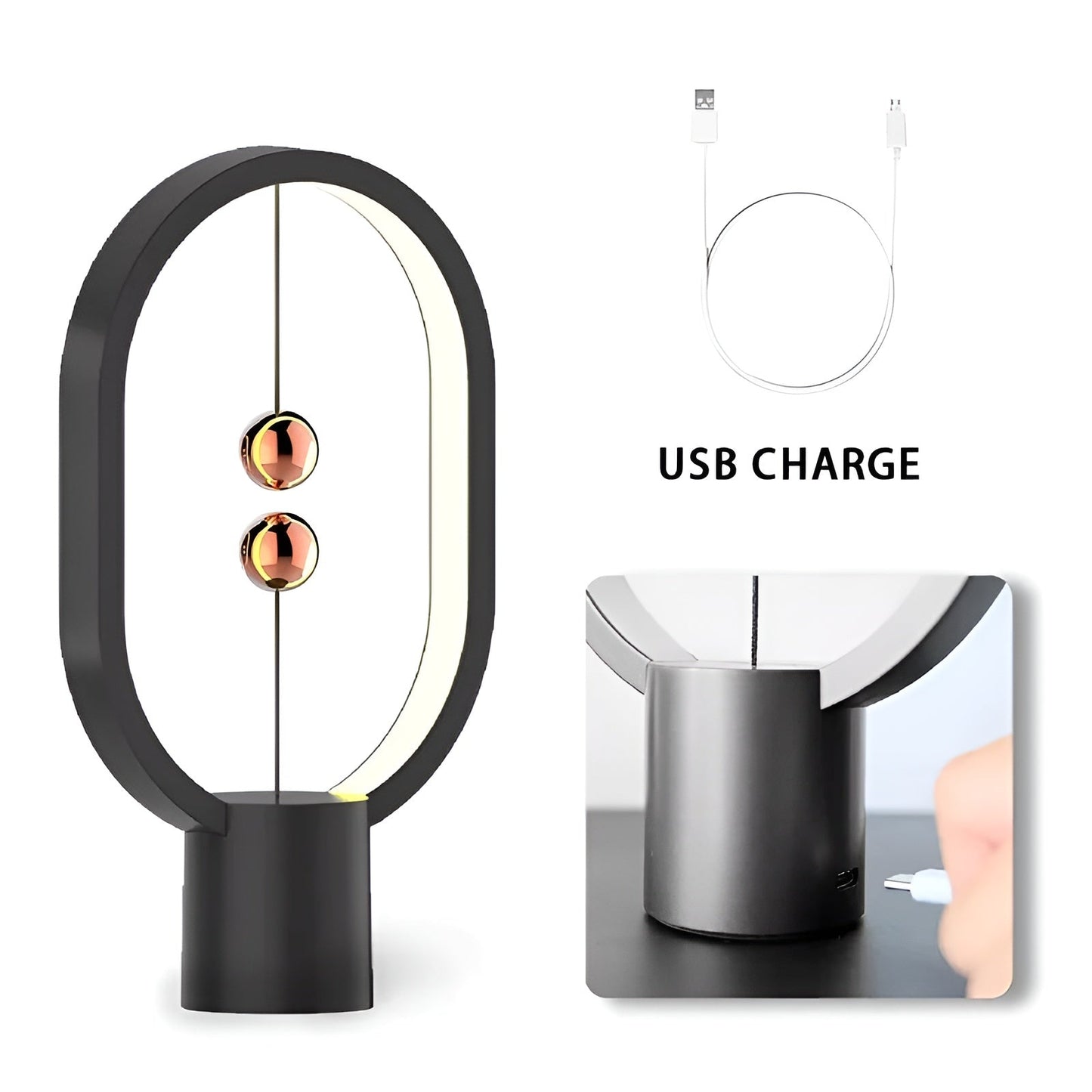Elegante LED BalanceGlow Lamp – Verfijnde Sfeer & USB Opladen