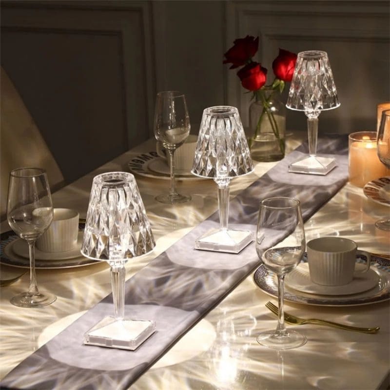 LuxeGlow - Elegante Kristallen Tafellamp voor Woonkamer