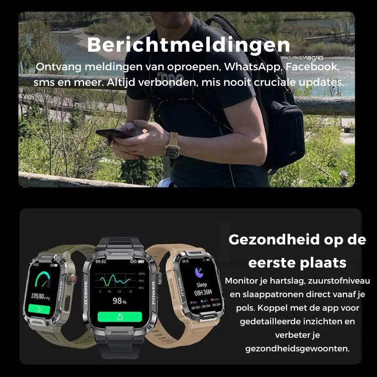 BlazeX Pro™ - De sterkste smartwatch op de markt! Geschikt voor IOS & Android!