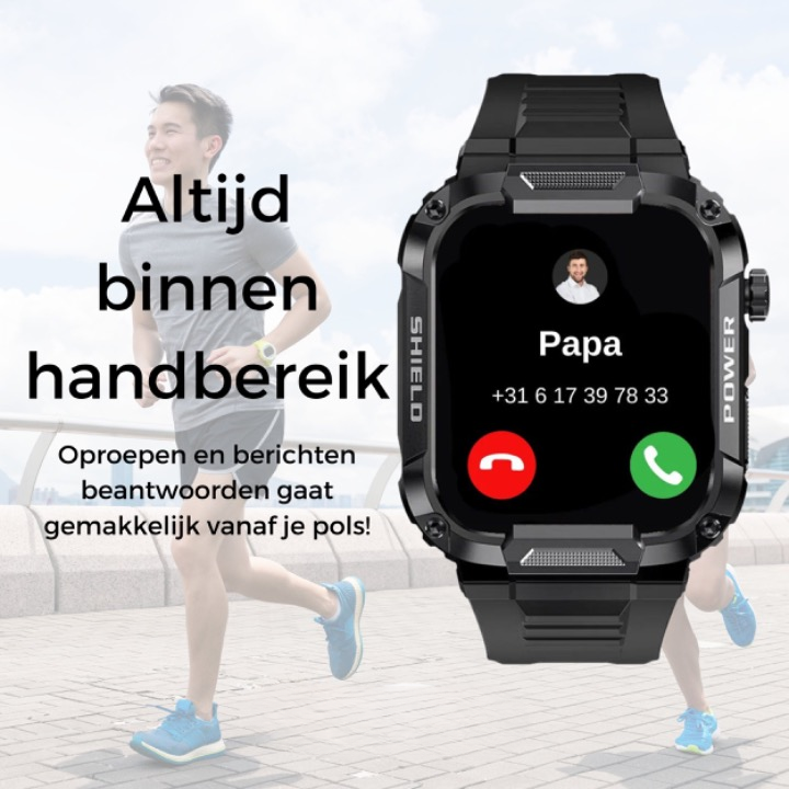 BlazeX Pro™ - De sterkste smartwatch op de markt! Geschikt voor IOS & Android!