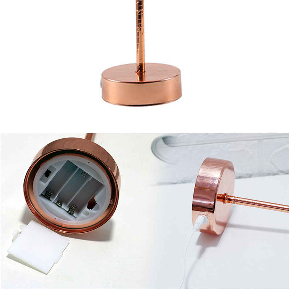 OstrichGlow Nightlight - Unieke Sfeerlamp met Roze Voet