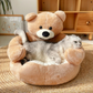 Samiya – Luxe Pluche Kattenbed voor Slaapcomfort