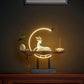 SereneStag - Elegante Witte Hert Wierooklamp