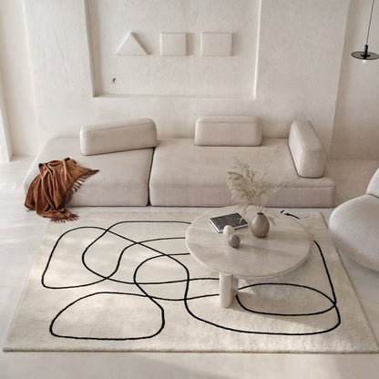 Abstract Weave – Luxe Wollen Vloerkleed met Design