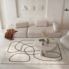 Abstract Weave – Luxe Wollen Vloerkleed met Design