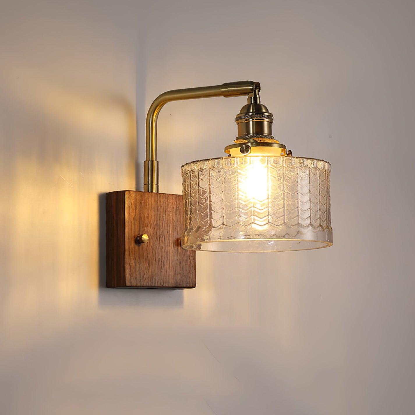 SerenLicht - Elegante Wandlamp met Glazen Schubben