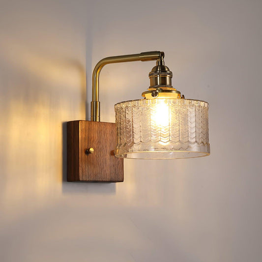 SerenLicht - Elegante Wandlamp met Glazen Schubben