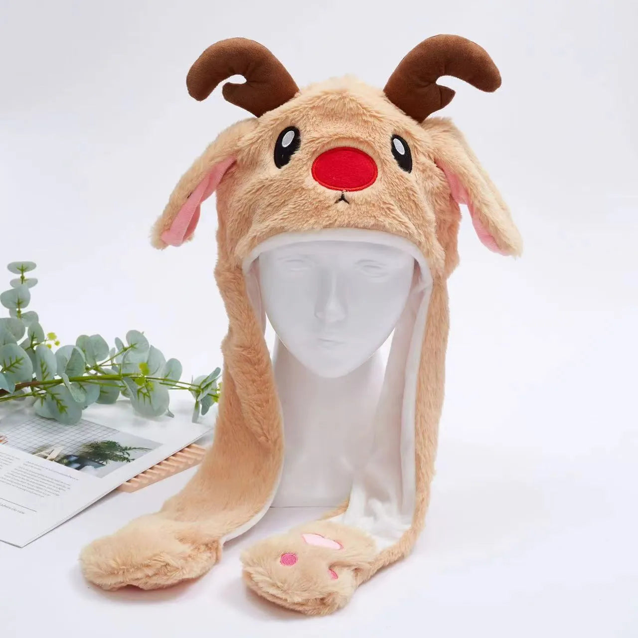 BunnyBounce Hat – Schattige Muts met Beweegbare Oortjes