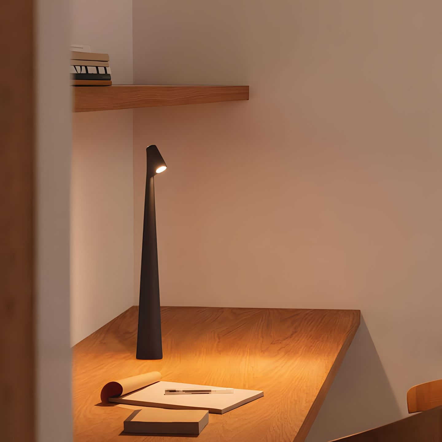 LunaSlim – Elegante Draadloze Tafellamp met Verstelbare Verlichting