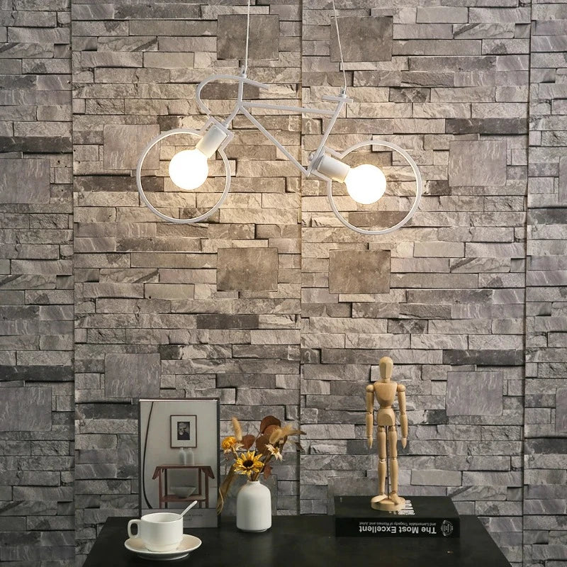 BikeGlow – Stijlvolle LED Hanglamp voor Fietsfanaten