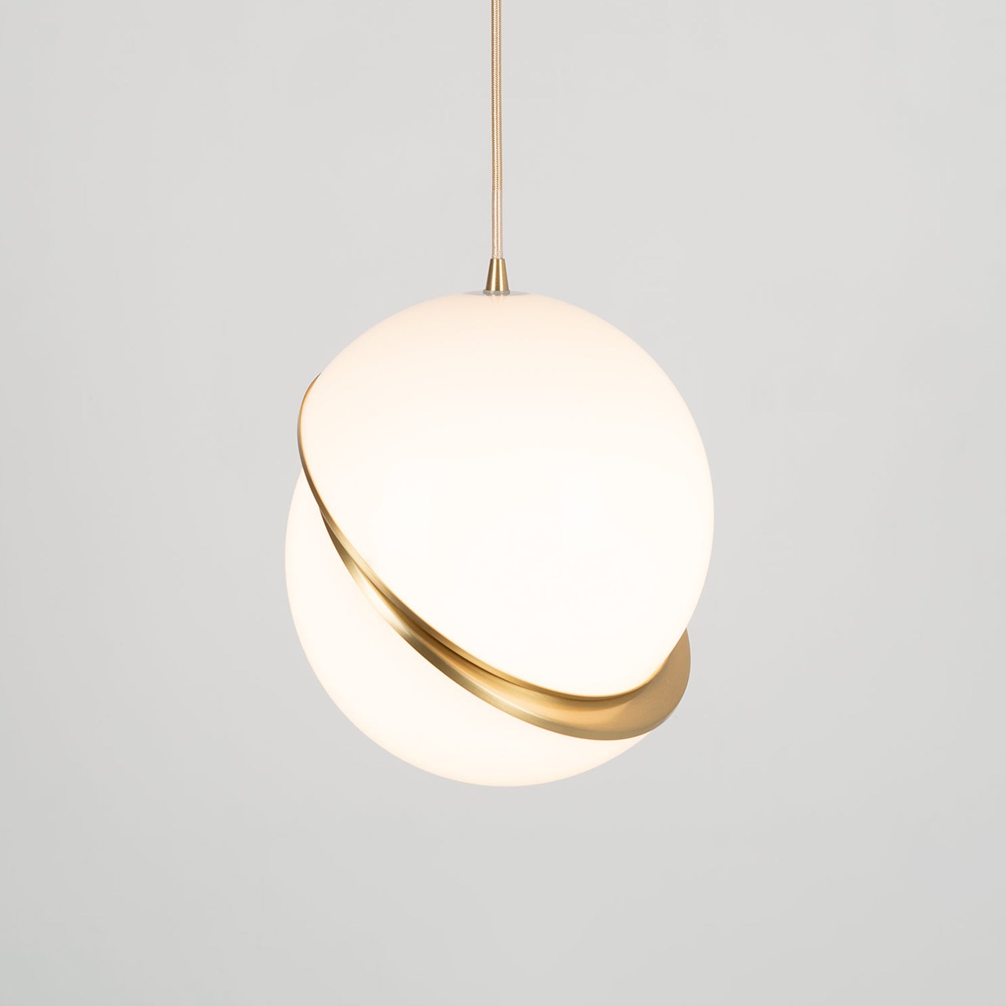 CielCourbe Lamp - Luxe Maanlicht Hanglamp van Acryl en Messing