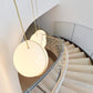 CielCourbe Lamp - Luxe Maanlicht Hanglamp van Acryl en Messing