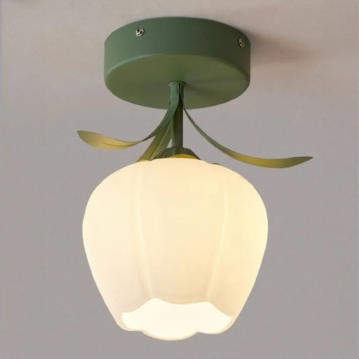 MiniFlorale Plafondlamp - Luxe Mini Hanglamp voor Tijdloze Sfeer