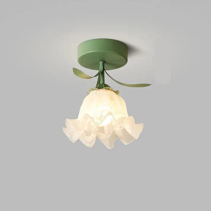 MiniFlorale Plafondlamp - Luxe Mini Hanglamp voor Tijdloze Sfeer