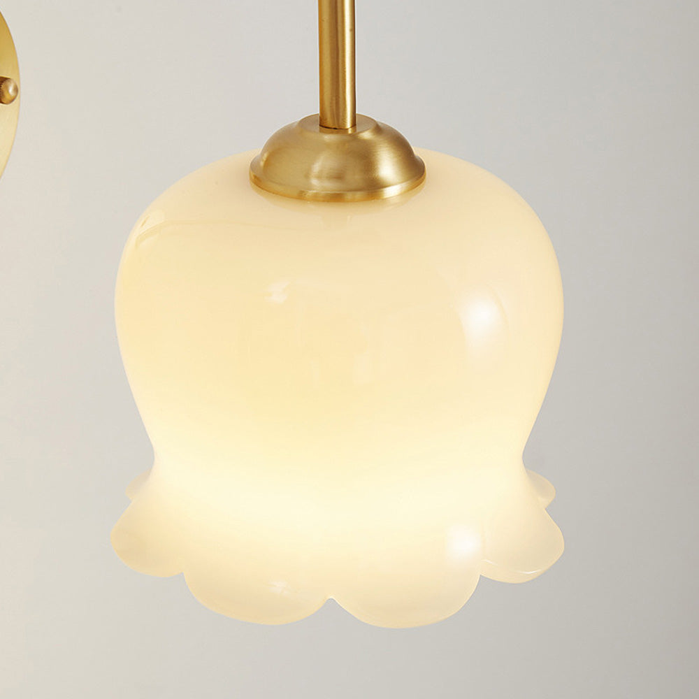 FrenchBloom – Elegante Bloem Wandlamp van Glas