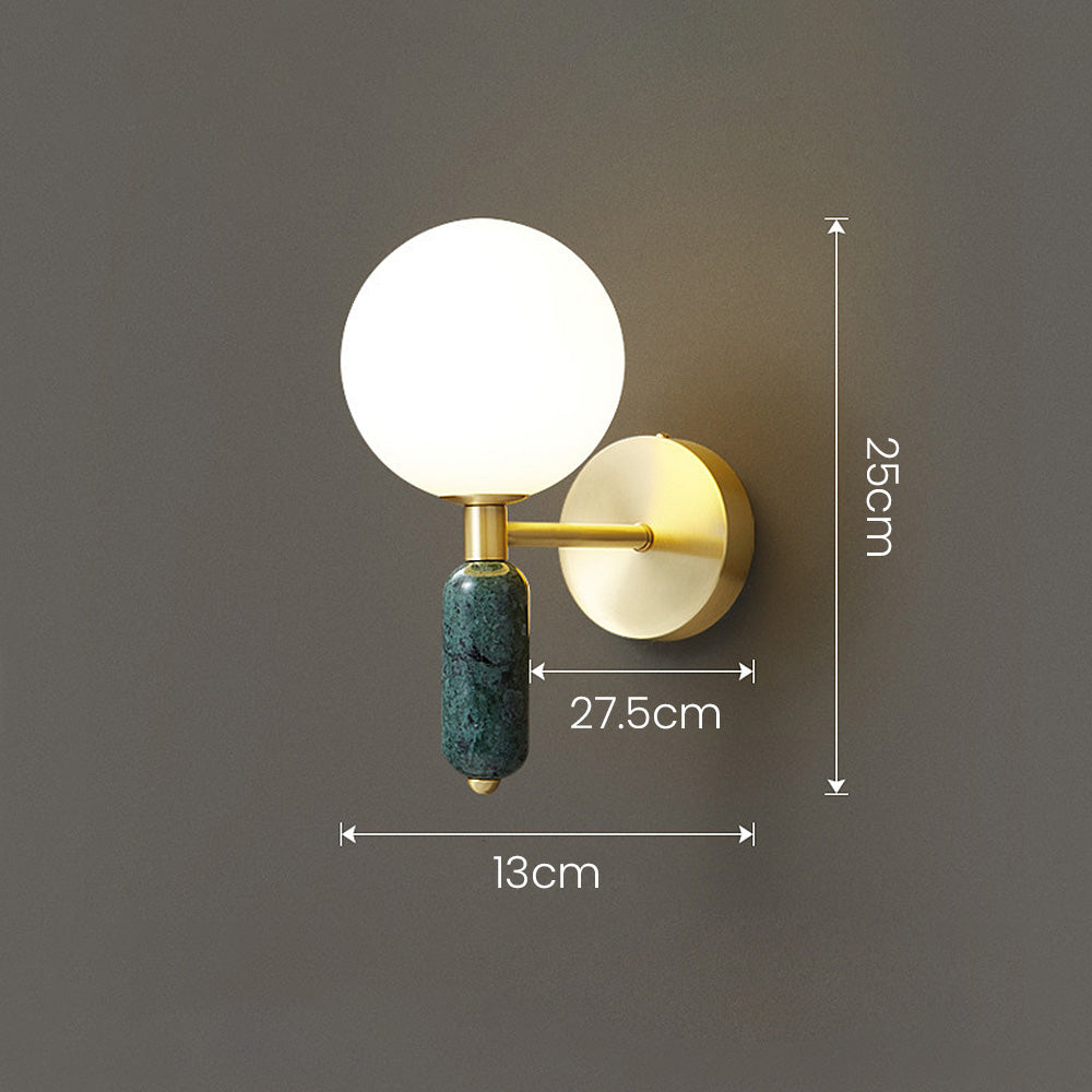 Luminous Stone - Stijlvolle Marmeren Bed- en Wandlamp