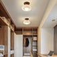 VintageGlow Ceiling Lamp - Authentieke Houten Retro Plafondlamp