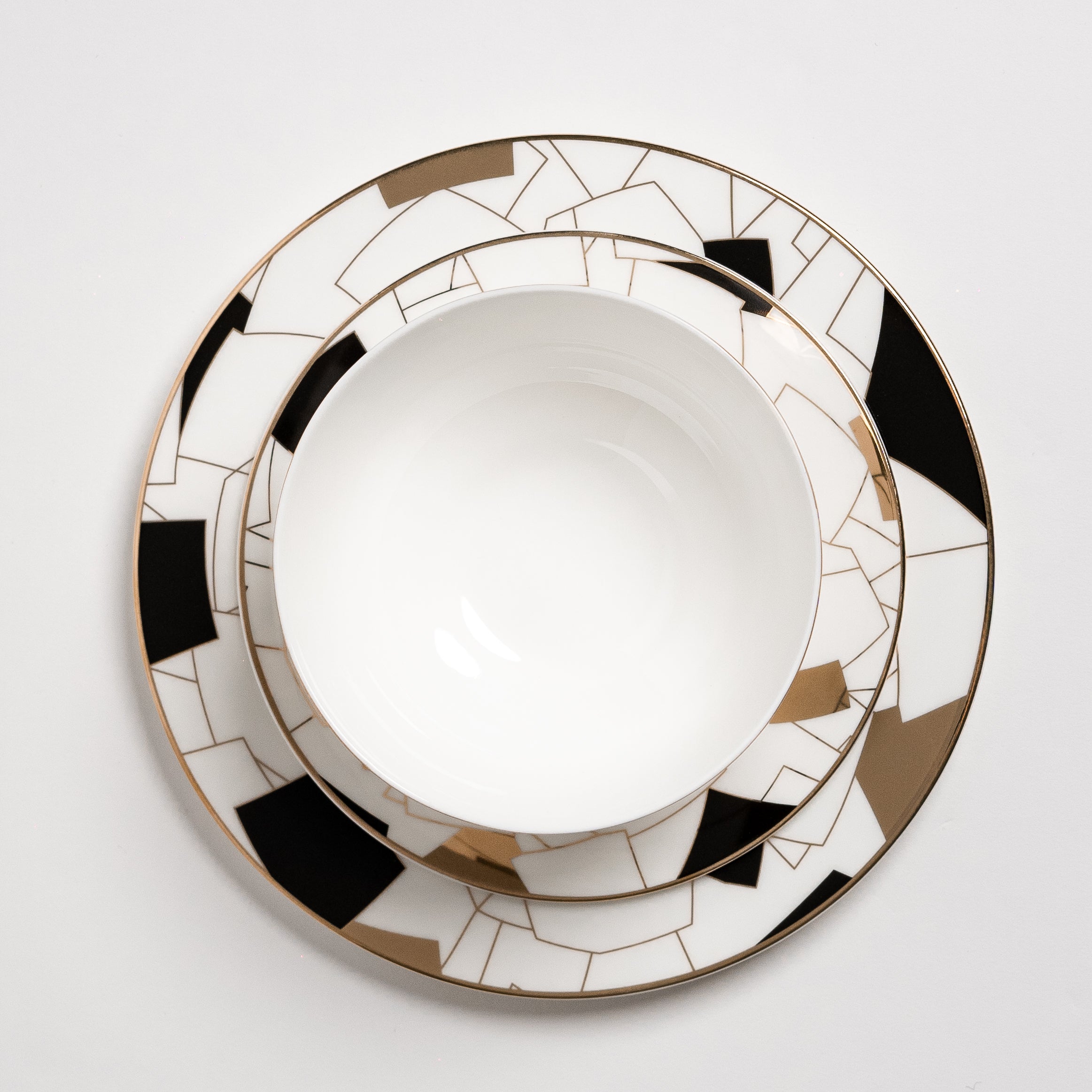 Aurora Black - Luxe Bordenset voor de Eettafel