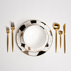 Aurora Black - Luxe Bordenset voor de Eettafel