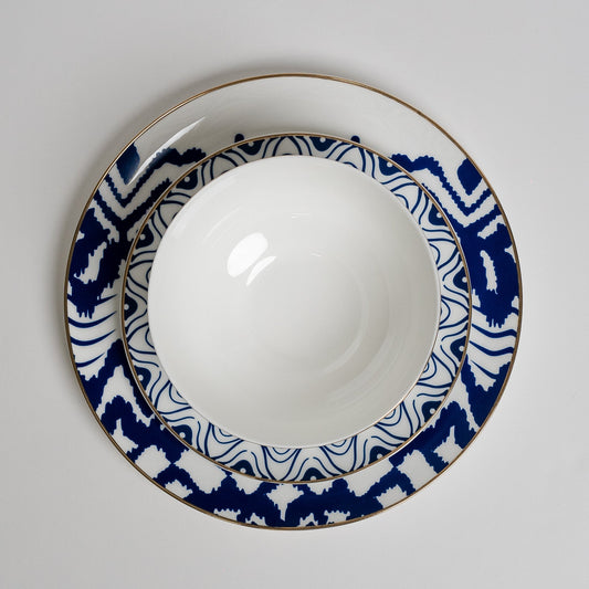 Parker Blue - Luxe Blauw Bordenset van Luminoir