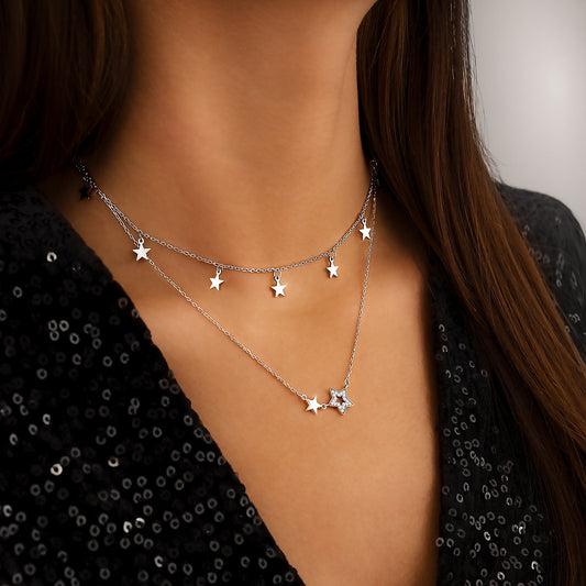 Chic Elara Sterrenketting - Stralende Elegantie voor Elke Gelegenheid