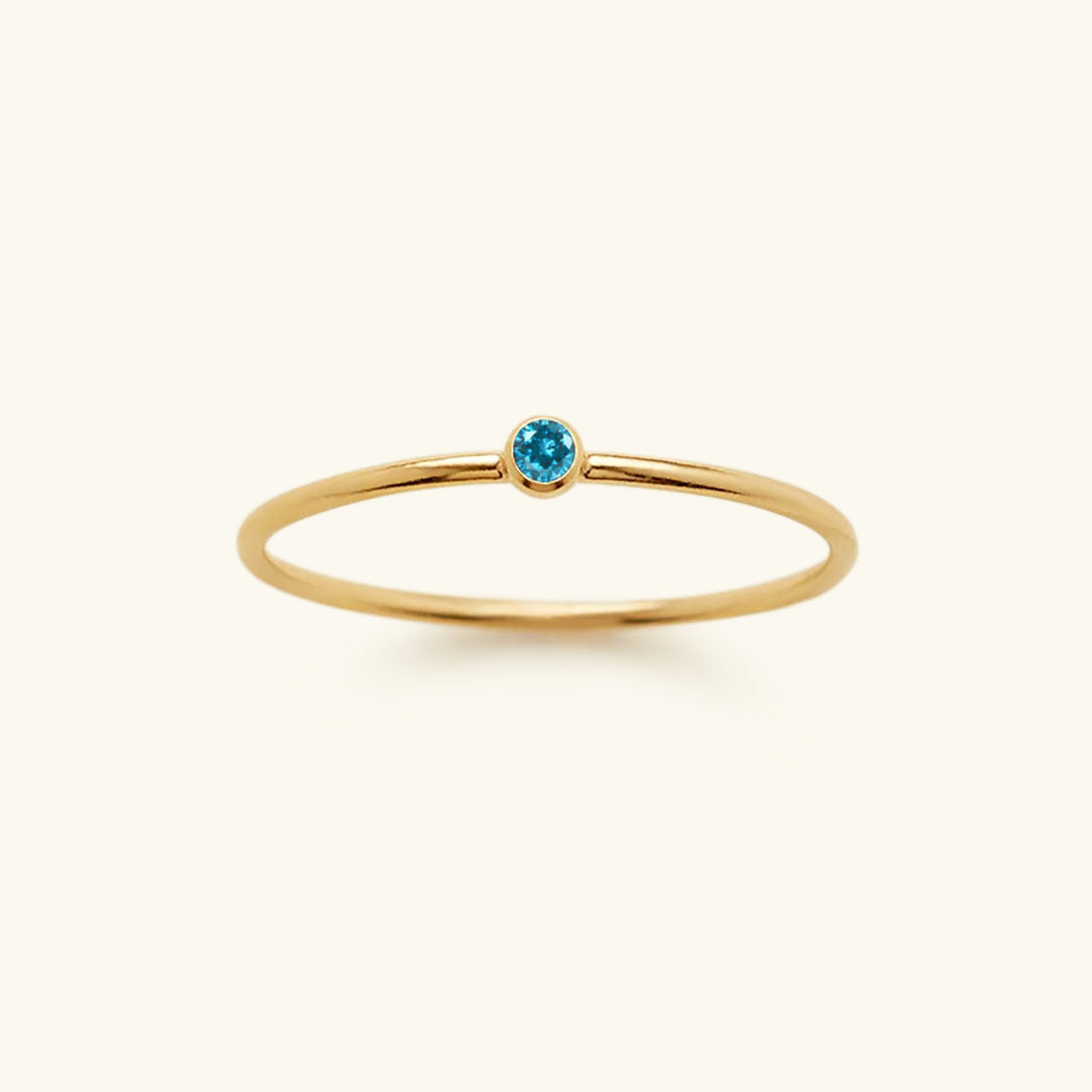 Celestia Birthstone Ring - A Touch of Celestial Elegance