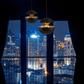 GoldGlow - Luxe Gouden Hanglamp voor Stijlvolle Eetruimtes