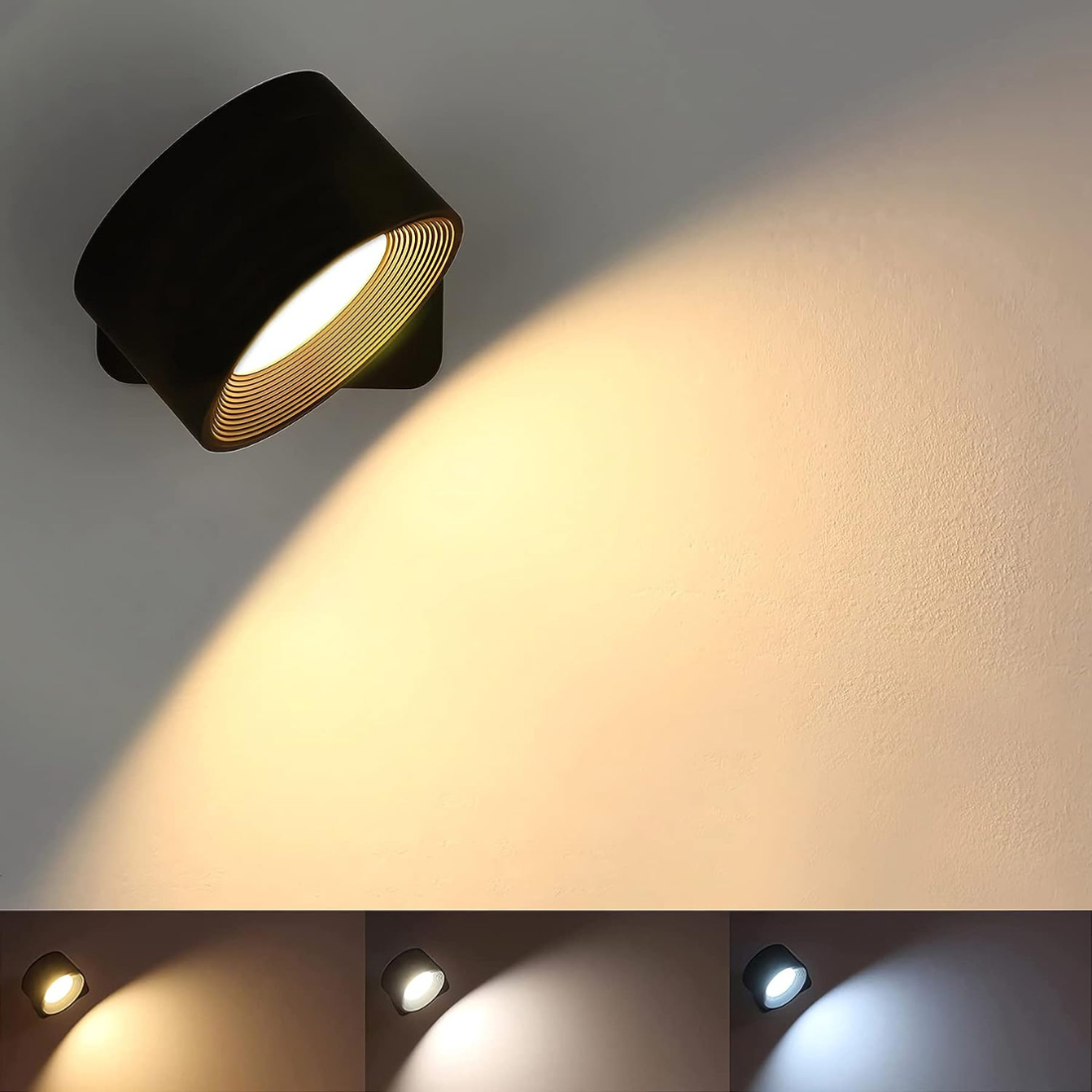 FlexiLamp - Draadloze 360° Wandlamp met Oplaadbare LED