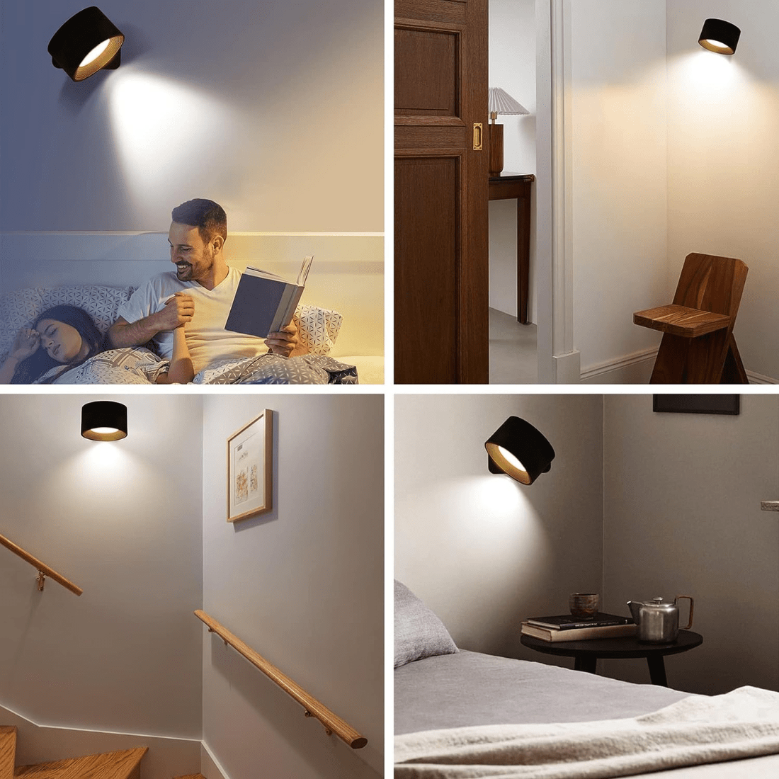 FlexiLamp - Draadloze 360° Wandlamp met Oplaadbare LED