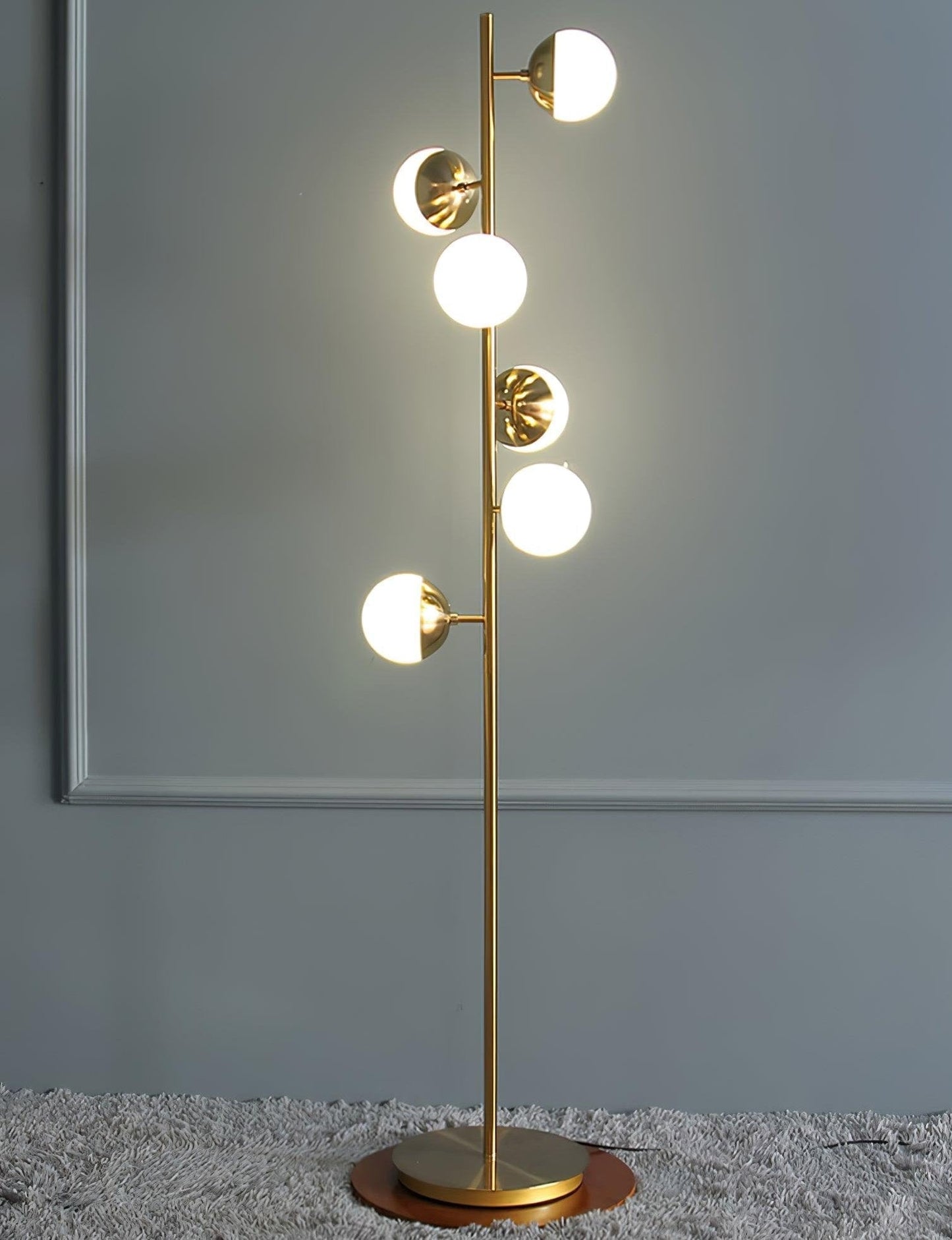Doppler LED Boomlamp - Retro Elegante LED Staande Lamp