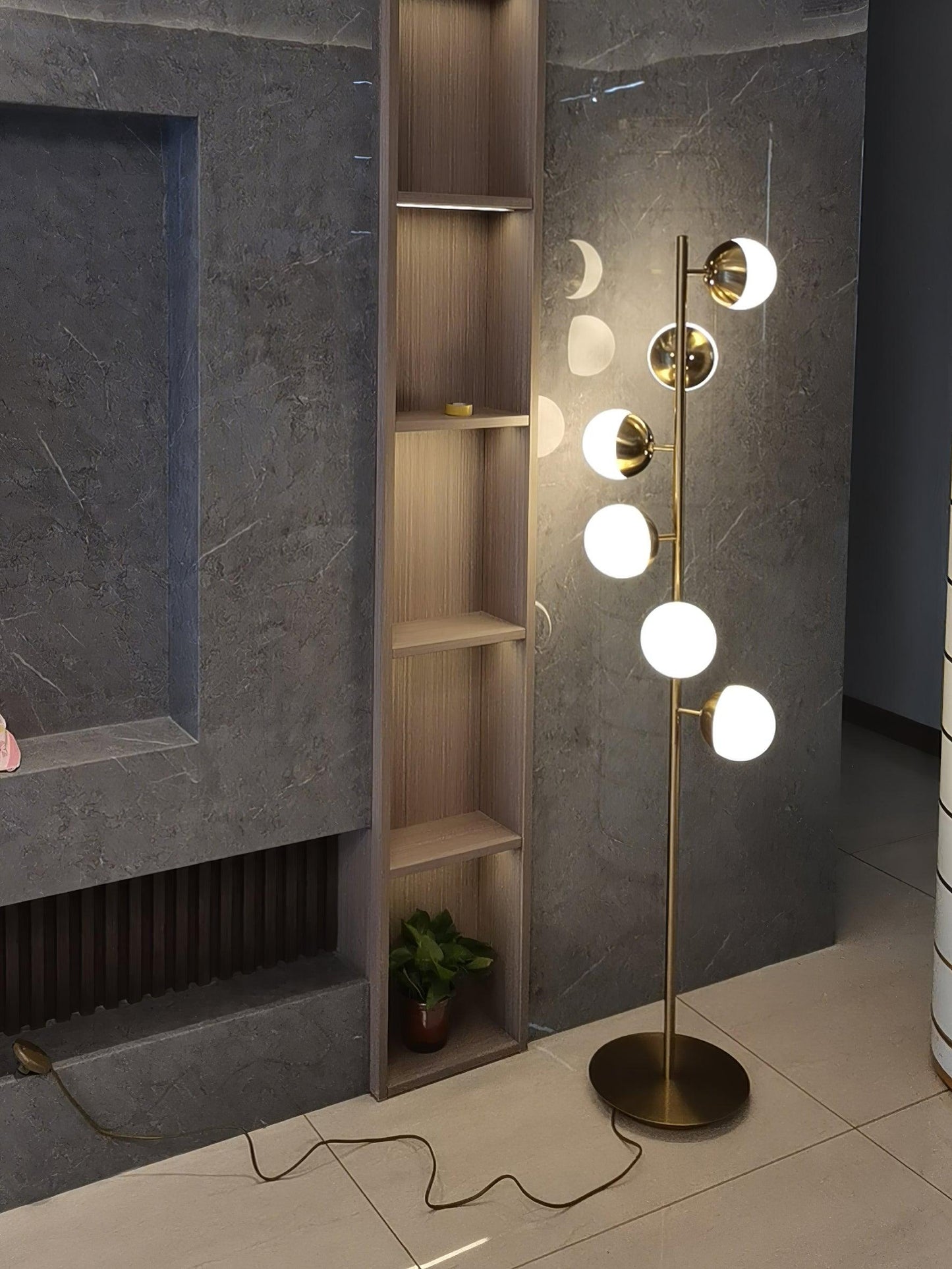Doppler LED Boomlamp - Retro Elegante LED Staande Lamp