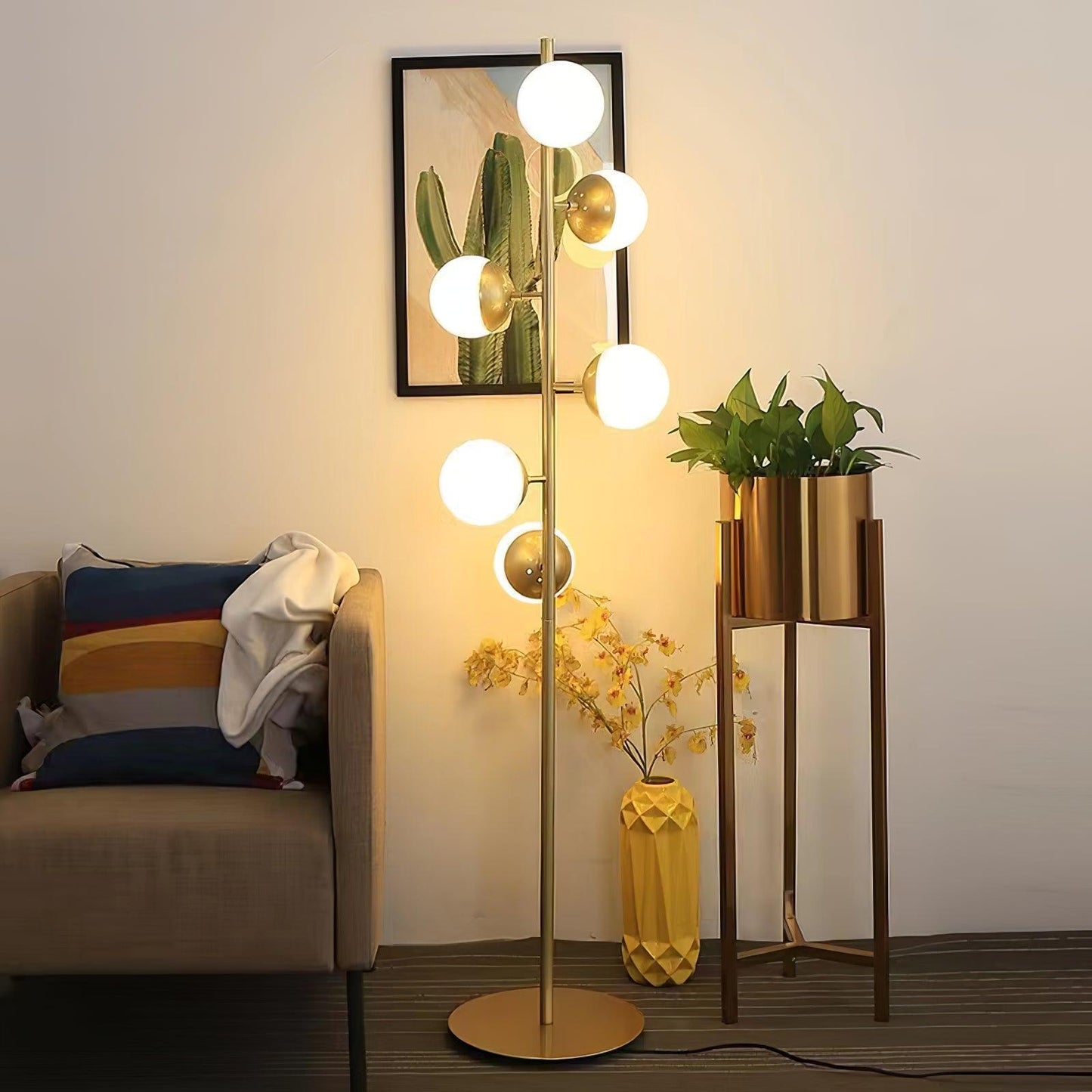 Doppler LED Boomlamp - Retro Elegante LED Staande Lamp