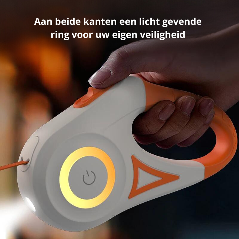 SafeWalk Leash – Verlichte Hondriem voor Veilig Wandelen
