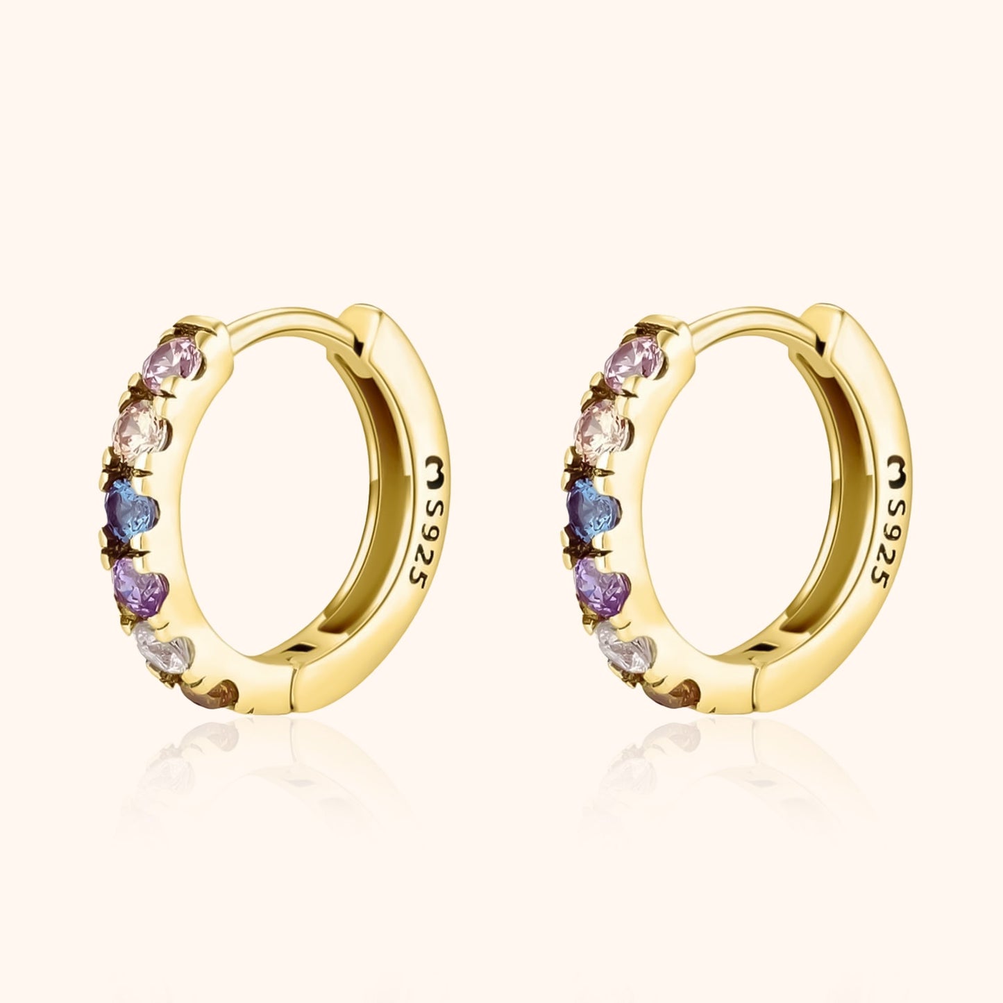 Vibrante Aureline Zirkonia Oorbellen voor een Sprankelende Look