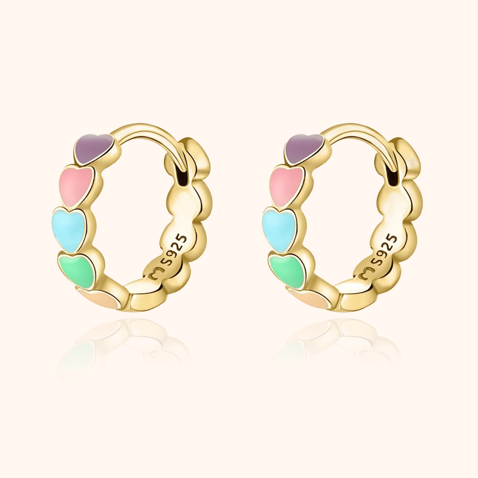 Celestina's Enchanting Rainbow Love Earrings