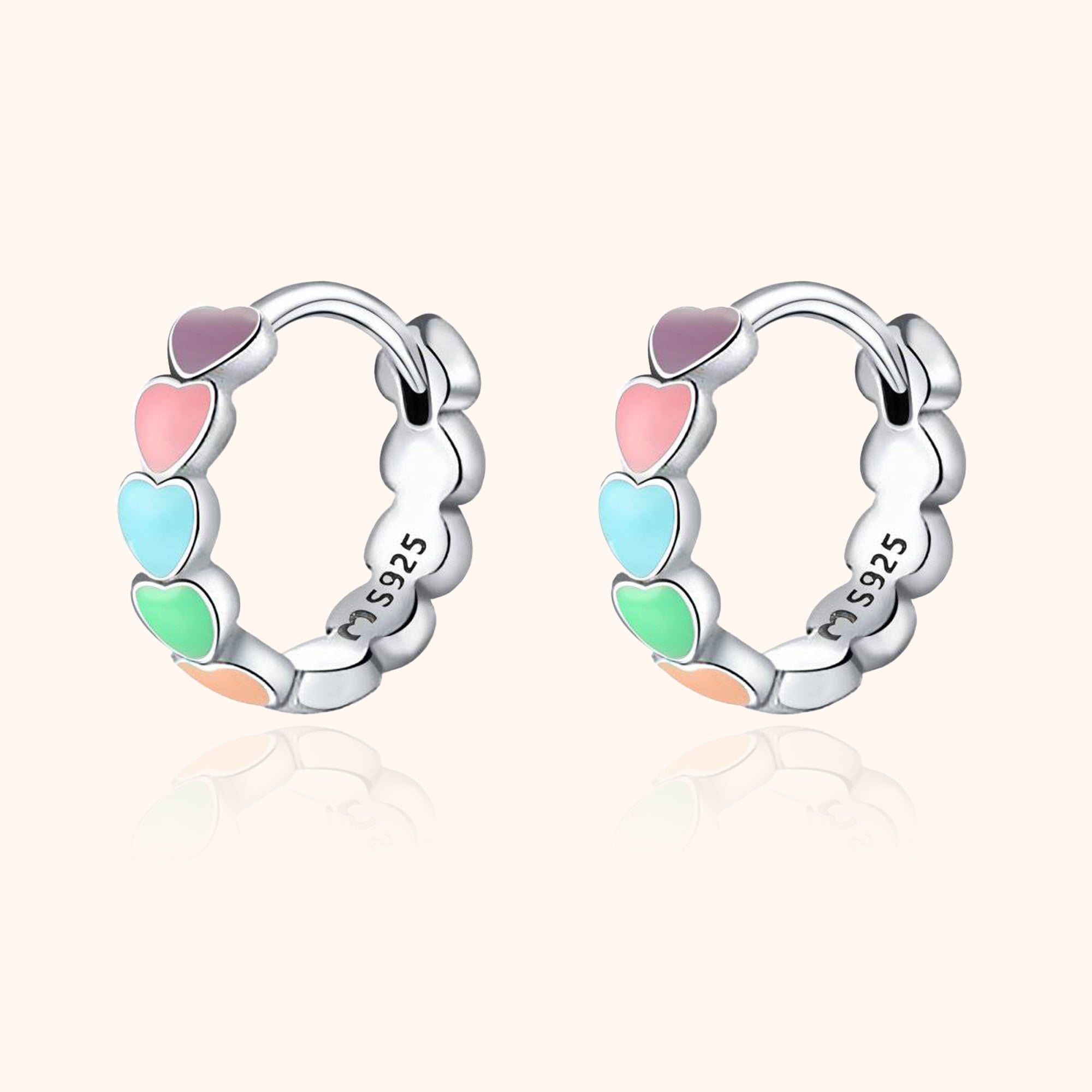 Celestina's Enchanting Rainbow Love Earrings