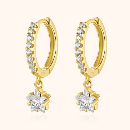 Elegante Hangende Ster Oorbellen - Lyra