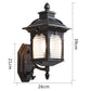 ElegantGlow - Luxe Zwarte Buitenwandlamp voor Balkon