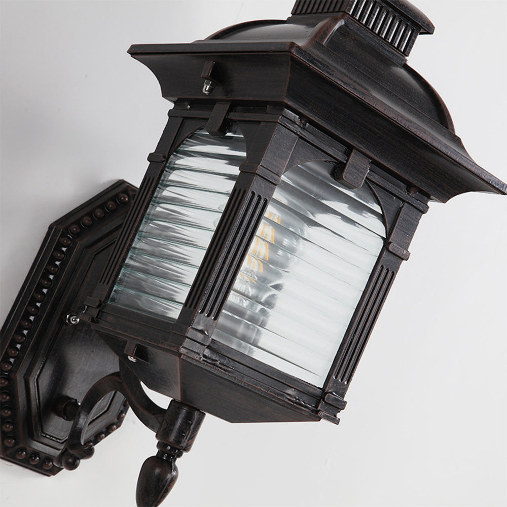 ElegantGlow - Luxe Zwarte Buitenwandlamp voor Balkon