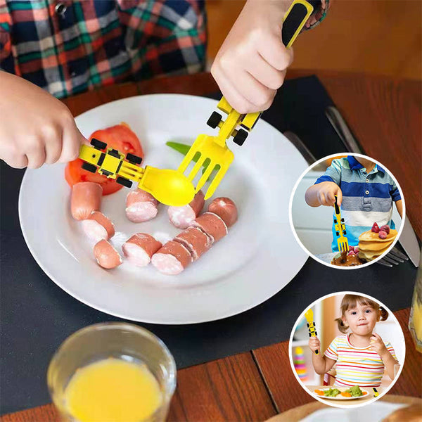 ConstructoFork - Stoere Kinderbestek Set voor Bouwen