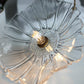 NostalgieLicht - Retro Glazen Hanglamp met Koperen Accenten