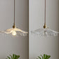 NostalgieLicht - Retro Glazen Hanglamp met Koperen Accenten