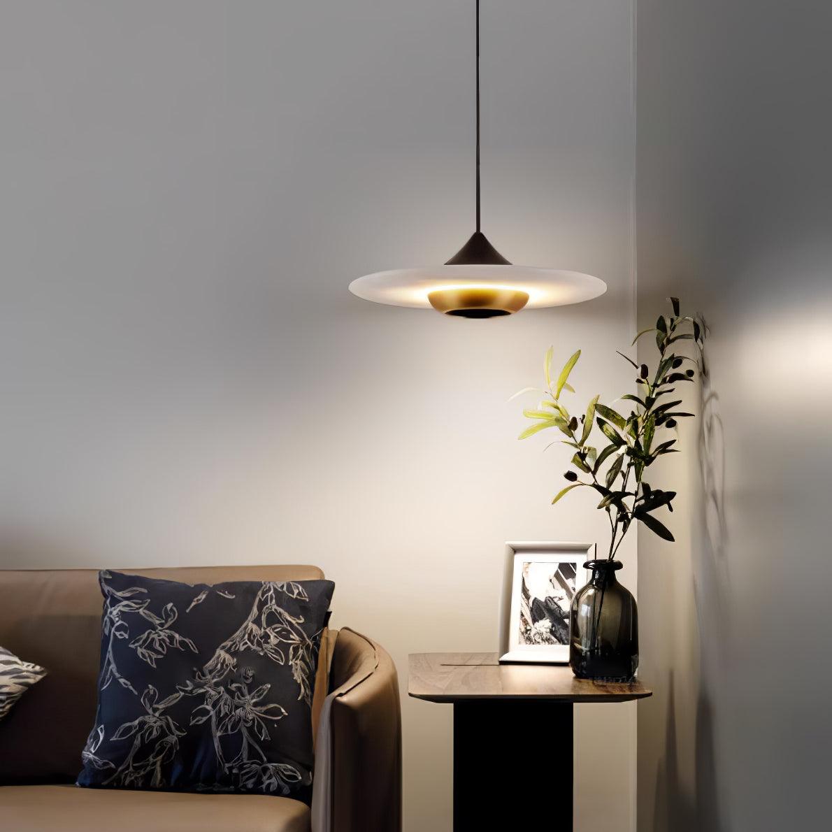 OrbeMarbre Plafondamp - Luxe Moderne LED Hanglamp met Marmer