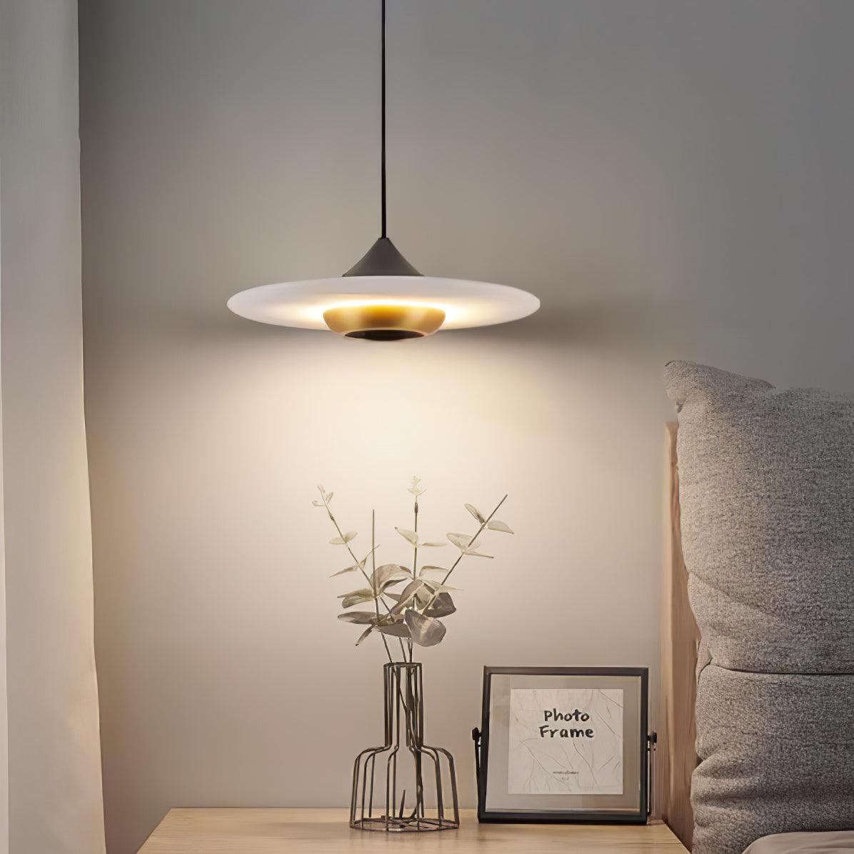 OrbeMarbre Plafondamp - Luxe Moderne LED Hanglamp met Marmer