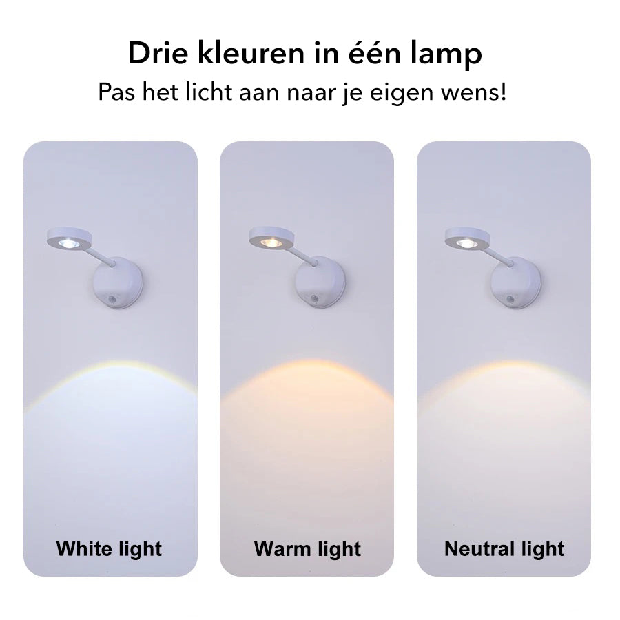 Gallery Light - Stijlvolle draadloze oplaadbare muurlamp