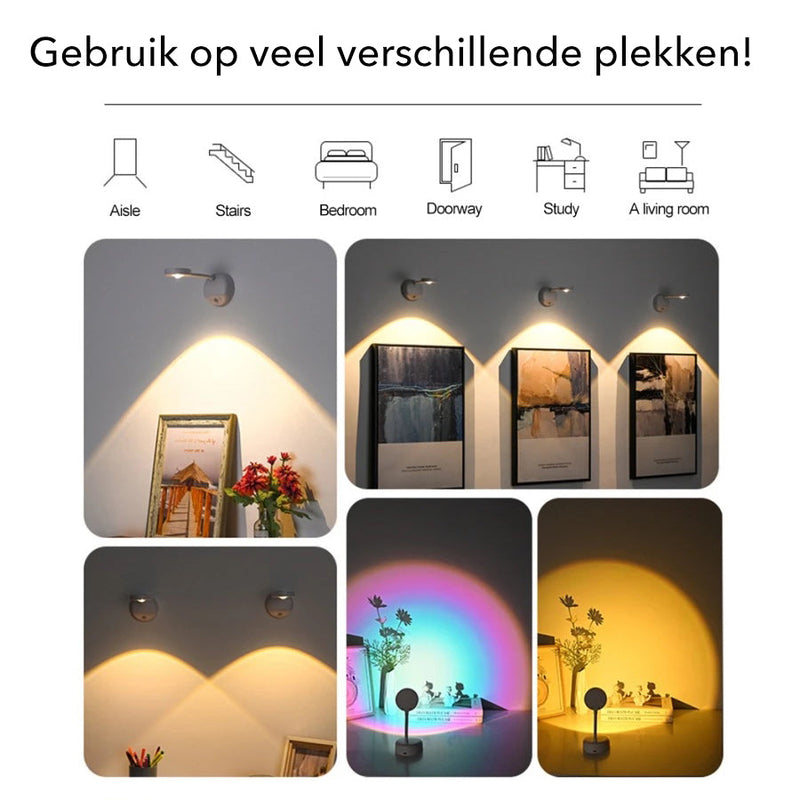 Gallery Light - Stijlvolle draadloze oplaadbare muurlamp (1 + 1 gratis)