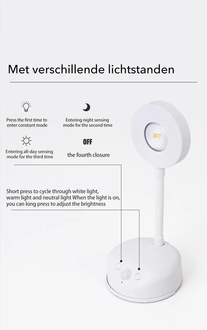 Gallery Light - Stijlvolle draadloze oplaadbare muurlamp