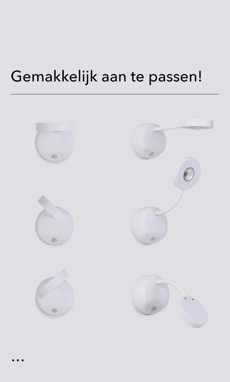 Gallery Light - Stijlvolle draadloze oplaadbare muurlamp